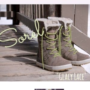 SOREL Glacy Lace Sneaker Boots